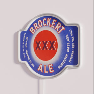 Vintage Neon Bar Sign for Brockerts Ale XXD in Worcester