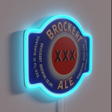 Charger l&#39;image dans la galerie, Vibrant Neon Beer Sign Featuring Brockert Ale XXD Worcester Massachusetts Logo