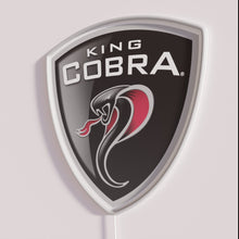 Charger l&#39;image dans la galerie, Eye-catching Neon King Cobra Logo Sign with Vibrant RGB Lighting