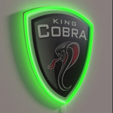 Charger l&#39;image dans la galerie, Bold, color-changing King Cobra neon sign with royal artistic flair.