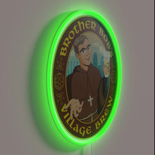 Charger l&#39;image dans la galerie, RGB neon sign with Brother Bob&#39;s Village Brew logo design