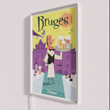 Charger l&#39;image dans la galerie, Authentic Bruges city map art decoration neon light sign home