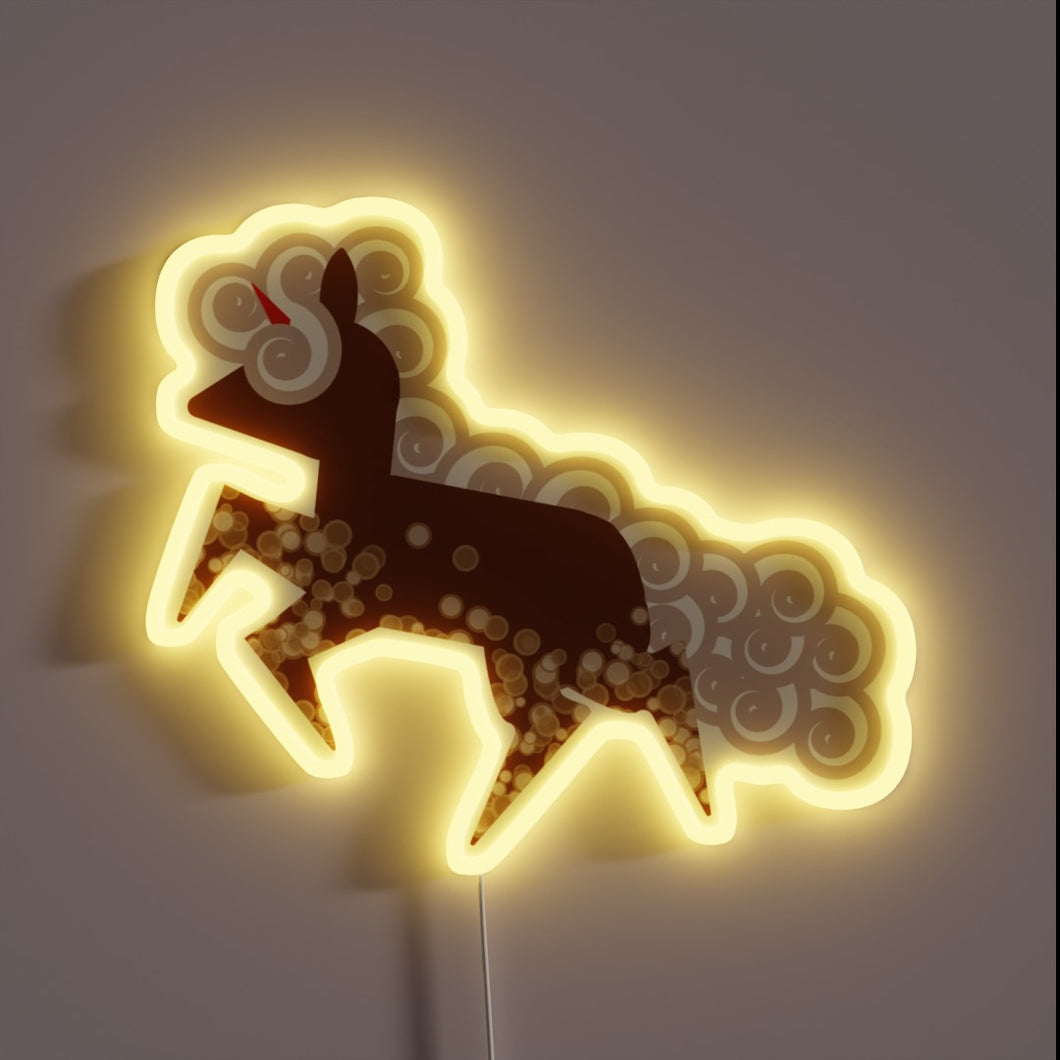 Add a touch of whimsical fun with this neon sign.