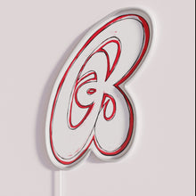 Charger l&#39;image dans la galerie, Bright RGB neon sign featuring iconic Budvar B pop logo
