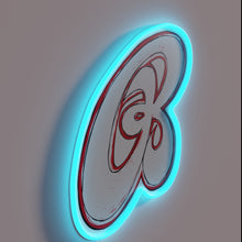 Charger l&#39;image dans la galerie, RGB Neon Light Sign Featuring Budvar B Pop Logo Illuminated Design