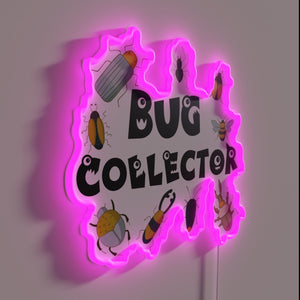 Brighten any room with our vibrant bug collector's neon sign.