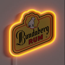 Charger l&#39;image dans la galerie, Bundaberg Rum neon sign with polar bear logo.
