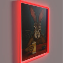Charger l&#39;image dans la galerie, Hoppy vibes guaranteed with this colorful bunny neon light decoration.