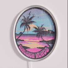 Charger l&#39;image dans la galerie, Glowing Beachcomber Art Neon Sign with Vibrant Burleigh Heads Sunrise Design