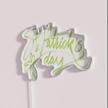 Charger l&#39;image dans la galerie, St. Patrick&#39;s Day Irish Neon Sign with Customizable Calligraphy Lettering
