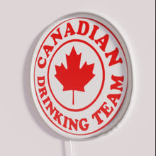 Charger l&#39;image dans la galerie, Canadian Drinking Team Neon Sign with Bright RGB Colours Lighting