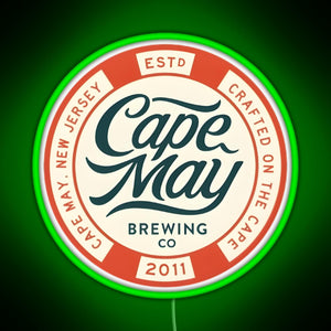 Cape May Brewing Co RGB neon sign green