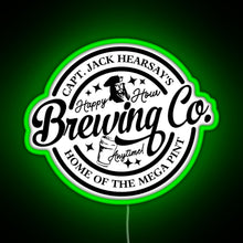 Charger l&#39;image dans la galerie, Captain Jack Hearsay s Brewing Company Home of the Mega Pint RGB neon sign green