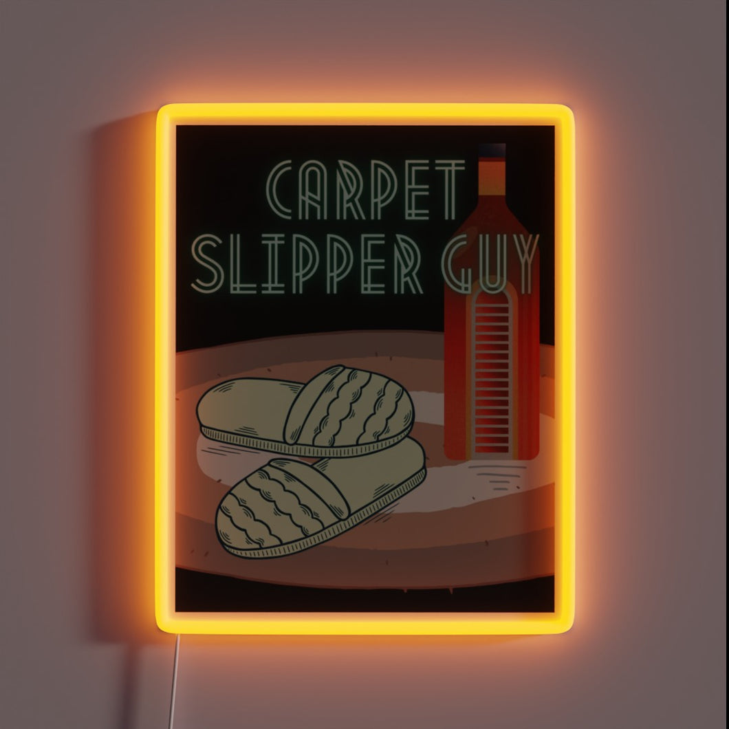 Recovery Pathway Support Illuminated by RGB Neon in Sober Home Decor