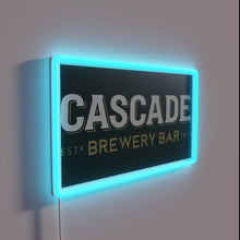 Charger l&#39;image dans la galerie, RGB Neon Sign Featuring Cascade Brewery&#39;s Iconic Brand Emblem Graphic