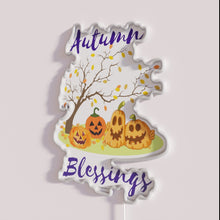 Charger l&#39;image dans la galerie, RGB Neon Autumn Celebration Wall Decor, Vibrant Seasonal Lighting Statement