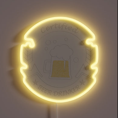 Certified Beer Connoisseur's Pride RGB LED Neon Bar Sign Decoration