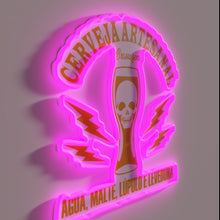 Charger l&#39;image dans la galerie, Authentic Artisanal Craft Beer Neon Sign in Vibrant RGB Colors