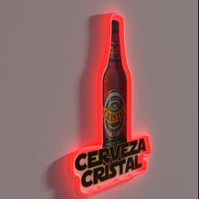 Charger l&#39;image dans la galerie, Add vibrant Mexican flair with this Cristal beer sign.