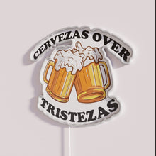 Charger l&#39;image dans la galerie, RGB Neon Bar Sign with Vibrant Cerveza Beer Inspired Lighting