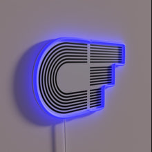 Charger l&#39;image dans la galerie, Vibrant RGB Neon Sign Featuring C F Logo Illuminated Design