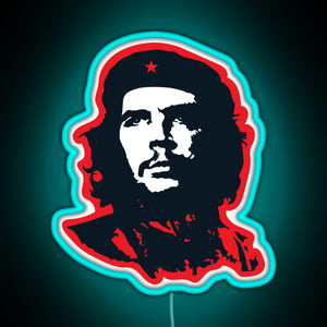 Che Red RGB neon sign lightblue 