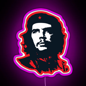 Che Red RGB neon sign  pink