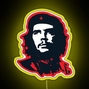 Che Red RGB neon sign yellow