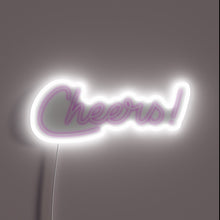 Charger l&#39;image dans la galerie, Electrically powered, customizable RGB neon light for festive decoration purposes.