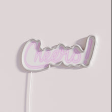 Charger l&#39;image dans la galerie, Vibrant Cheering Neon Wall Sign with Color Changing RGB Lighting