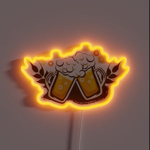 Fun and vibrant RGB neon bar decor lighting sign