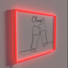 Charger l&#39;image dans la galerie, Dreamy Retro Bar Decor with Color-Changing LED Lighting Effects