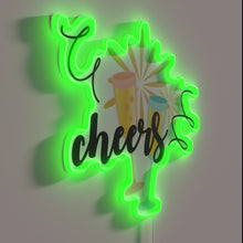 Charger l&#39;image dans la galerie, Dreamy RGB neon lights glowing with cheerful joyful vibes inside