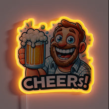 Charger l&#39;image dans la galerie, Color-changing LED neon bar decor, perfect for beer lovers ambiance.