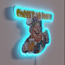 Charger l&#39;image dans la galerie, RGB illuminated bar decor celebrating love for craft beer culture.