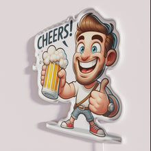 Charger l&#39;image dans la galerie, Add radiant bar ambiance with this colorful beer sign