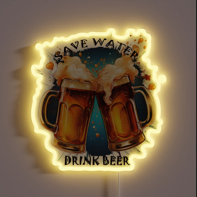Brighten up your space with vibrant hydration motivational LED neon