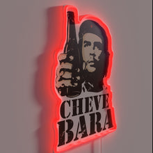 Charger l&#39;image dans la galerie, Vibrant Cheve Bara Sign with Adjustable RGB Lighting Options Included.