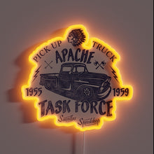 Charger l&#39;image dans la galerie, Chevrolet Apache Task Force Series Neon Sign with Colorful RGB Lighting
