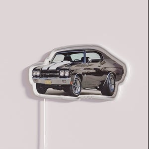 Vintage Chevrolet Chevelle retro car neon LED light wall decor