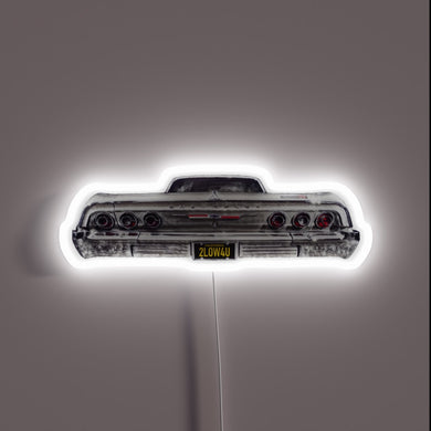 Retro Classic Car Decor: 1964 Chevrolet Impala Neon Sign Illumination