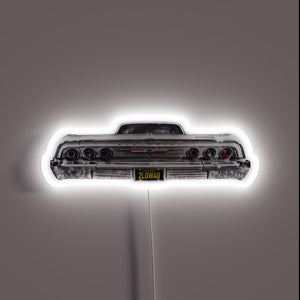 Retro Classic Car Decor: 1964 Chevrolet Impala Neon Sign Illumination