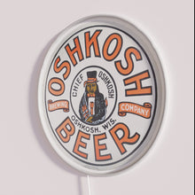 Charger l&#39;image dans la galerie, Neon LED Chief Oshkosh Beer Sign Decorative Retro Bar Pub Lighting