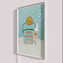 Charger l&#39;image dans la galerie, Vibrant RGB neon light sign featuring SpongeBob in retro art style.