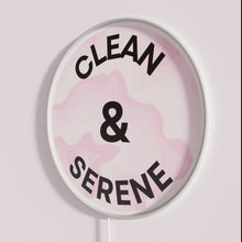 Charger l&#39;image dans la galerie, Neon Accent Wall Sign with Calming Clean Line Design V4
