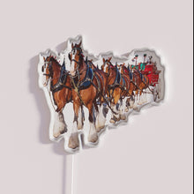 Charger l&#39;image dans la galerie, Add vintage style with an iconic Clydesdale eight horse hitch.