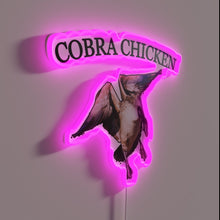 Charger l&#39;image dans la galerie, Boldly illuminated Cobra Chicken logo for a fierce statement piece.