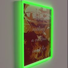 Charger l&#39;image dans la galerie, Glowing neon sign for cocktail enthusiasts with colorful LED accents