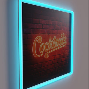 RGB Cocktail Bar Sign, Vibrant Neon Light For Home Decor