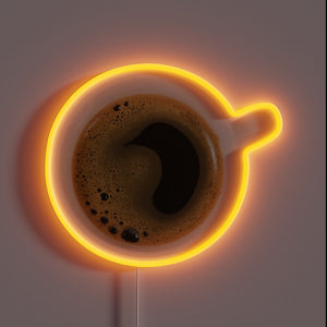 Eye-catching Neon Sign with Color-Changing RGB Lights for Coffee Lovers